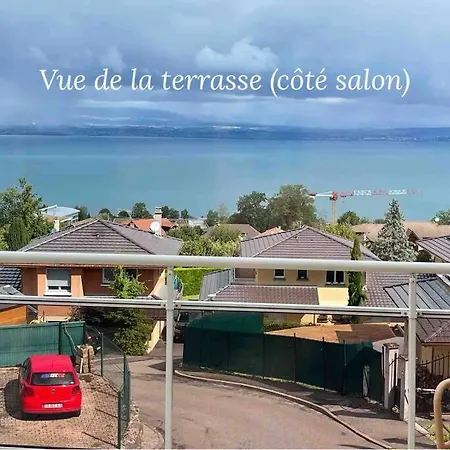 Magnifique Appart Renove Evian Duplex Vue Lac 8 Pers Buitenkant foto